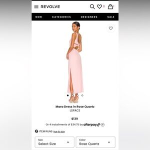 LSPACE Mara Dress in Rose Quartz